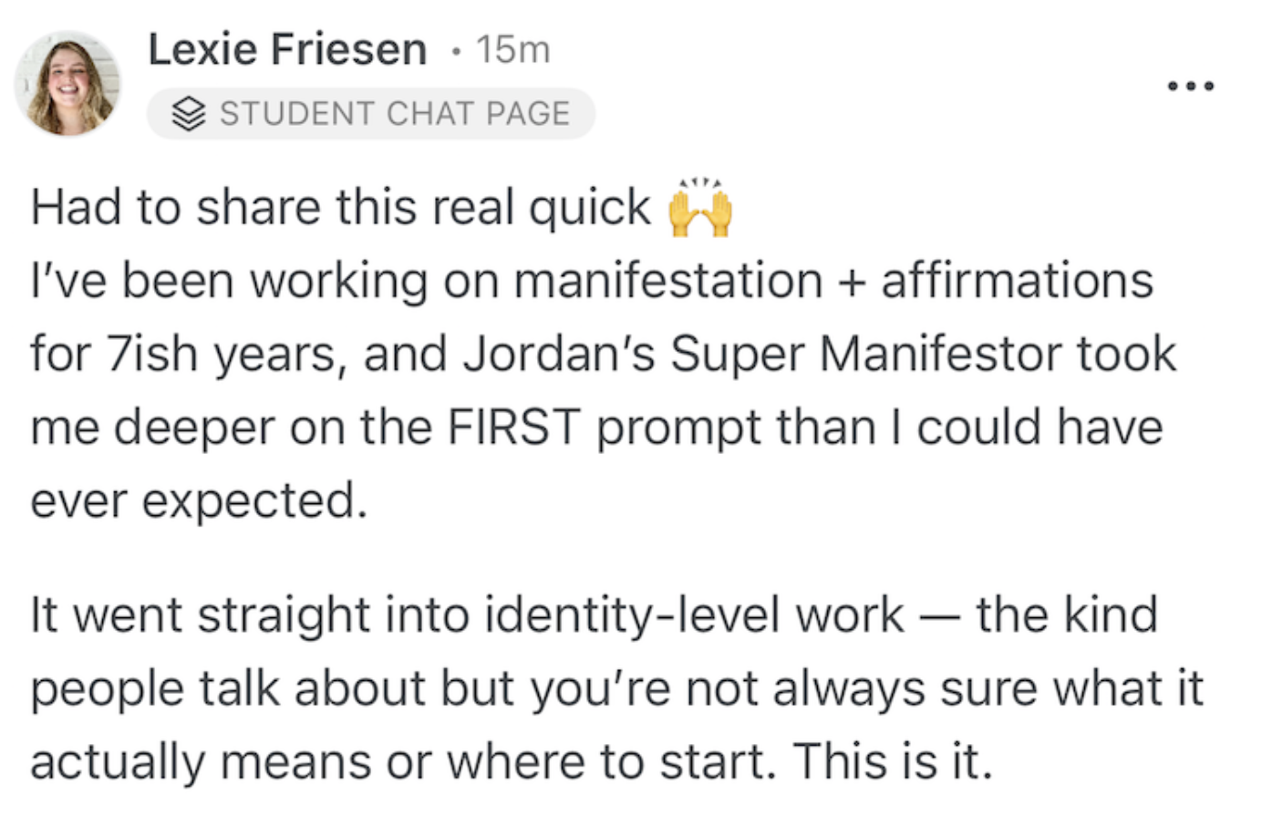 Super Manifestor AI student review 3